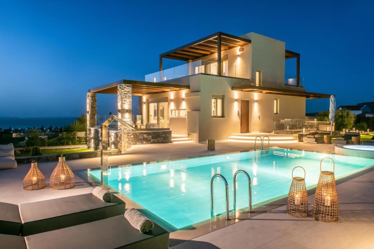 Kymo Instyle Villa - Sea view Private pool Jacuzzi Kokkini Hani Esterno foto