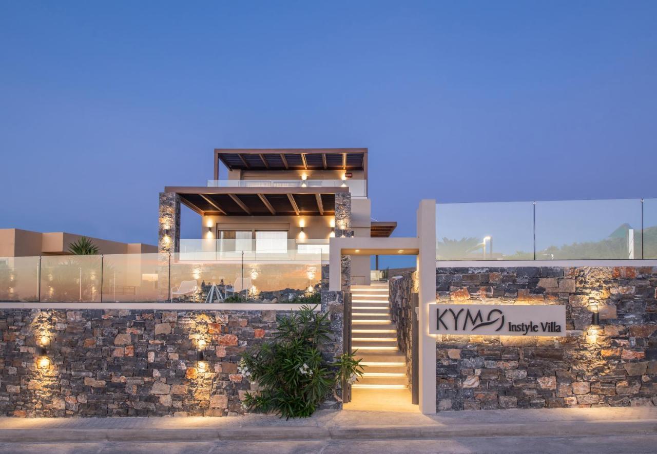 Kymo Instyle Villa - Sea view Private pool Jacuzzi Kokkini Hani Esterno foto