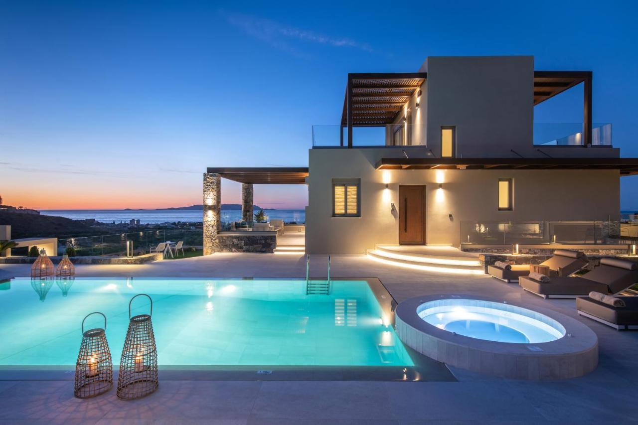 Kymo Instyle Villa - Sea view Private pool Jacuzzi Kokkini Hani Esterno foto