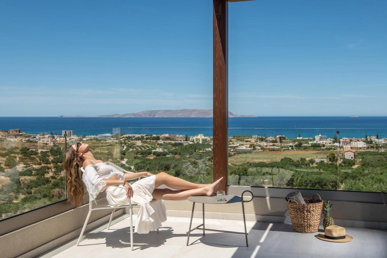 Kymo Instyle Villa - Sea view Private pool Jacuzzi Kokkini Hani Esterno foto